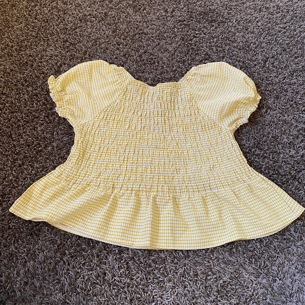Yellow Flowy L.A. Hearts Blouse - Picture 2 of 3
